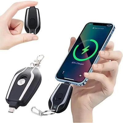 Portable Keychain Charger | 1500mAh | ANDRIOD AND IPHONE - Marine Mart